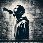 DALL·E 2023-11-07 01.02.57 – Create a 16_9 image that captures the essence of street art with a powerful social or political message. The artwork should include a stencil-style de