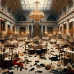 DALL·E 2023-12-30 23.04.45 – The interior of the Frick Collection museum in New York in a 16_9 aspect ratio, the day after a grand ‘Great Gatsby’ style Christmas party, focusing o