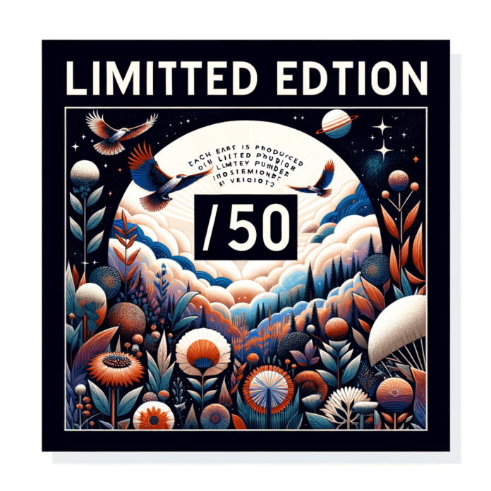Edizione limitata: Ogni opera è prodotta in un numero limitato di copie, solitamente indicato con una frazione (es. 1/50). Questo significa che l'artista ha prodotto solo 50 copie di quell'opera.