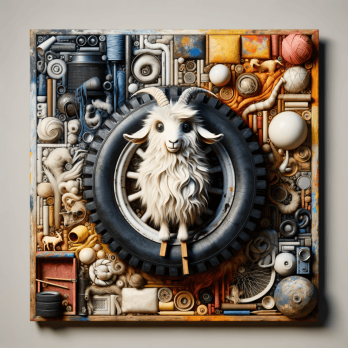 Le opere di Rauschenberg sono note per la loro diversità e per l'uso di materiali non convenzionali. Tra le sue creazioni più famose troviamo i "Combines", opere che mescolano pittura e scultura con oggetti trovati, come in "Monogram" (1955-59), dove un peluche di capra è incastonato in un pneumatico su una piattaforma di legno, circondato da altri oggetti e dipinto con strati di vernice. Altre opere significative includono: Le opere di Rauschenberg sono note per la loro diversità e per l'uso di materiali non convenzionali. Tra le sue creazioni più famose troviamo i "Combines", opere che mescolano pittura e scultura con oggetti trovati, come in "Monogram" (1955-59), dove un peluche di capra è incastonato in un pneumatico su una piattaforma di legno, circondato da altri oggetti e dipinto con strati di vernice. Altre opere significative includono: