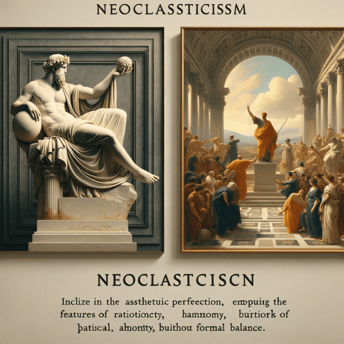 Neoclassicismo: Il Ritorno all'Antico Il Neoclassicismo è una delle prime correnti artistiche che caratterizzano il secolo. Nato come reazione al Barocco e al Rococò, il Neoclassicismo si ispira all'arte e alla cultura dell'antichità classica, in particolare greca e romana. Artisti come Antonio Canova e Jacques-Louis David sono tra i massimi esponenti di questa corrente, che pone l'accento sulla razionalità, l'armonia e l'equilibrio formale. Antonio Canova: noto per le sue sculture che incarnano la perfezione estetica classica. Jacques-Louis David: pittore ufficiale della Rivoluzione francese, autore di opere come "Il giuramento degli Orazi". Neoclassicismo: Il Ritorno all'Antico Il Neoclassicismo è una delle prime correnti artistiche che caratterizzano il secolo. Nato come reazione al Barocco e al Rococò, il Neoclassicismo si ispira all'arte e alla cultura dell'antichità classica, in particolare greca e romana. Artisti come Antonio Canova e Jacques-Louis David sono tra i massimi esponenti di questa corrente, che pone l'accento sulla razionalità, l'armonia e l'equilibrio formale. Antonio Canova: noto per le sue sculture che incarnano la perfezione estetica classica. Jacques-Louis David: pittore ufficiale della Rivoluzione francese, autore di opere come "Il giuramento degli Orazi".