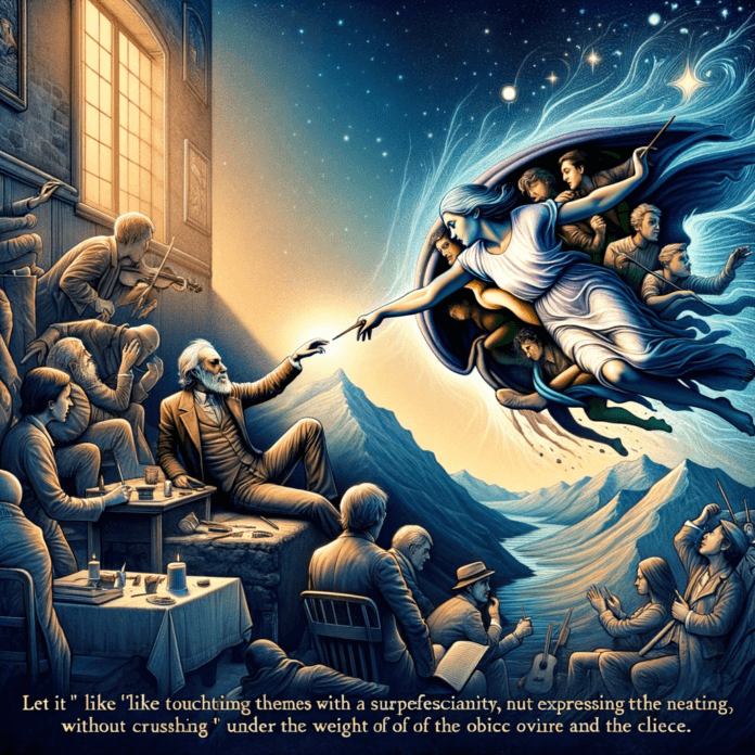 Calvino, nelle sue Lezioni Americane, identifica la leggerezza come uno dei valori letterari che più gli stanno a cuore. Per lui, la leggerezza non è superficialità, ma una forma di attenzione e di precisione, un modo di toccare temi complessi con una piuma, senza schiacciarli sotto il peso dell'ovvio e del già detto. Allo stesso tempo, questa leggerezza non si allontana dalla profondità, ma anzi, la cerca, permettendo di esplorare le profondità dell'animo umano e dell'universo con una grazia quasi aerea.