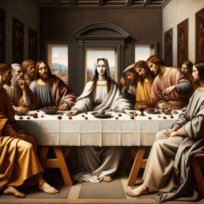 Plautilla Nelli (1524-1588) fu una pittrice italiana del Rinascimento, nota per essere stata una delle prime donne artiste di Firenze. Nata in una famiglia agiata, scelse la vita monastica entrando nel convento domenicano di Santa Caterina da Siena. Qui, Nelli coltivò la sua passione per l'arte, diventando un'autodidatta e sviluppando uno stile unico che mescolava la tradizione religiosa con una sensibilità artistica profondamente personale. La sua opera più celebre è senza dubbio il "Cenacolo", un'imponente ultima cena dipinta su tela, che rimane uno dei pochi esempi di questo soggetto realizzato da una donna nel Rinascimento.