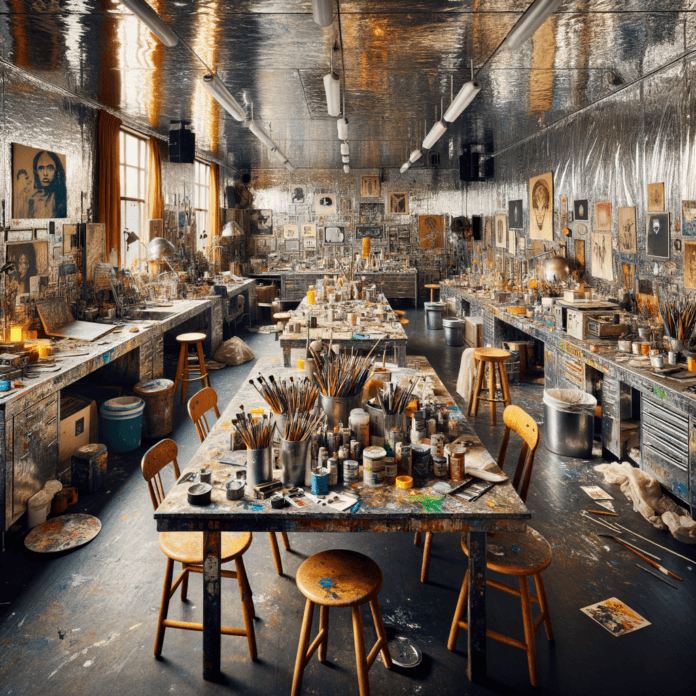 "Andy Warhol e la Fabbrica: Creatività in Serie" Guarda dentro la leggendaria "Factory" di Andy Warhol, un laboratorio di idee innovative e punto di incontro per artisti, musicisti e intellettuali degli anni '60. "Andy Warhol e la Fabbrica: Creatività in Serie" Guarda dentro la leggendaria "Factory" di Andy Warhol, un laboratorio di idee innovative e punto di incontro per artisti, musicisti e intellettuali degli anni '60.