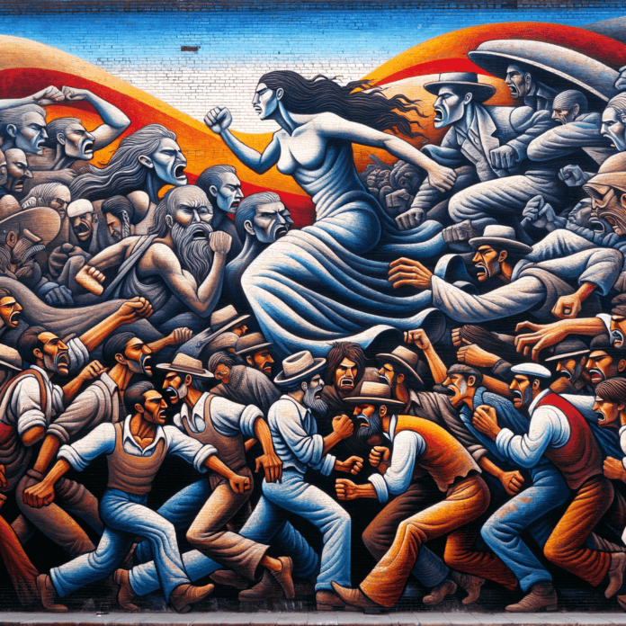 David Alfaro Siqueiros è stato uno dei protagonisti principali del movimento murale messicano, un movimento che ha visto l'arte come uno strumento di cambiamento sociale e politico. Attraverso i suoi murales, Siqueiros non solo ha decorato pareti ma ha anche trasmesso messaggi potenti di lotta e resistenza, influenzando generazioni di artisti e attivisti. I David Alfaro Siqueiros è stato uno dei protagonisti principali del movimento murale messicano, un movimento che ha visto l'arte come uno strumento di cambiamento sociale e politico. Attraverso i suoi murales, Siqueiros non solo ha decorato pareti ma ha anche trasmesso messaggi potenti di lotta e resistenza, influenzando generazioni di artisti e attivisti. I