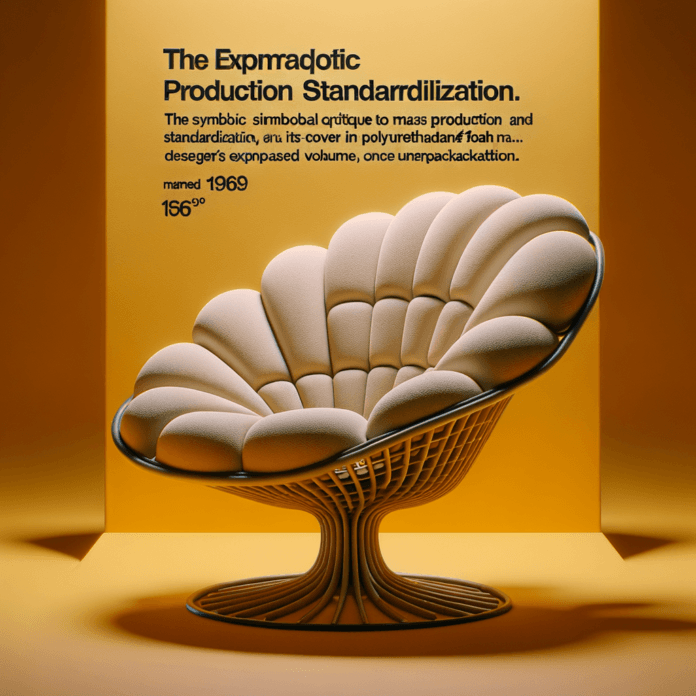 Gaetano Pesce si è laureato in architettura presso l'Università di Venezia. La sua carriera è stata segnata da un approccio innovativo e sperimentale al design, che lo ha portato a esplorare materiali e forme inedite. Gaetano Pesce, nato nel 1939 a La Spezia, Italia, è una figura emblematica del design e dell'architettura contemporanei, noto per le sue creazioni originali, spesso provocatorie, che sfidano le convenzioni tradizionali dello spazio e della forma. La sua opera si distingue per l'utilizzo innovativo dei materiali, in particolare resine e plastiche, attraverso cui esplora le possibilità espressive e funzionali del design. Pesce ha studiato architettura all'Università di Venezia, dove ha iniziato a sviluppare il suo approccio unico, caratterizzato da una forte componente artistica e da una visione critica della produzione industriale. Nel corso della sua carriera, ha realizzato una vasta gamma di opere, includendo mobili, oggetti di design, installazioni, architetture e scenografie, sempre con un occhio attento alle tematiche sociali e culturali.