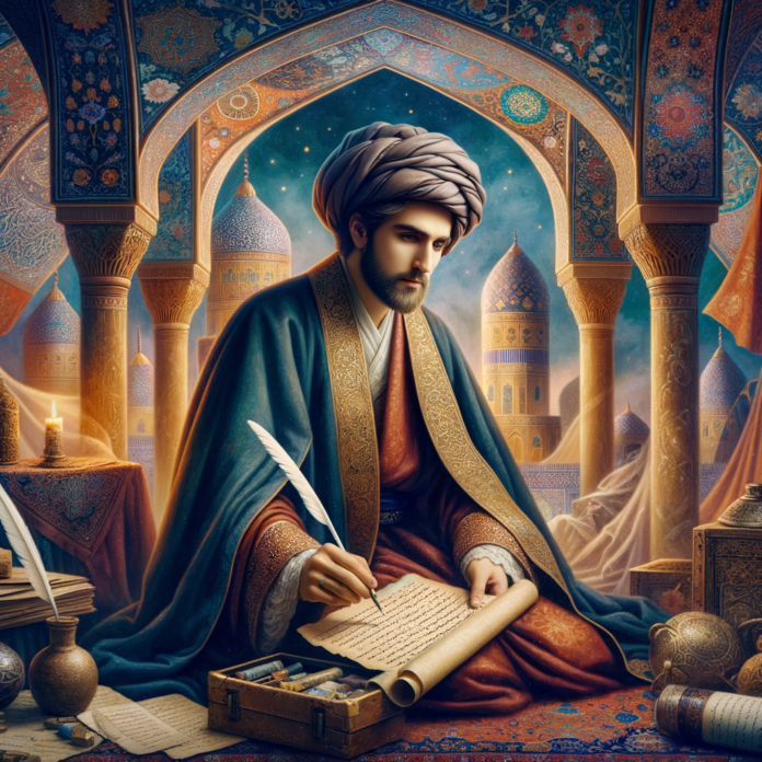 Hafez, noto anche come Khwāja Shams-ud-Dīn Muḥammad Hāfez-e Shīrāzī, fu un poeta persiano vissuto nel XIV secolo.