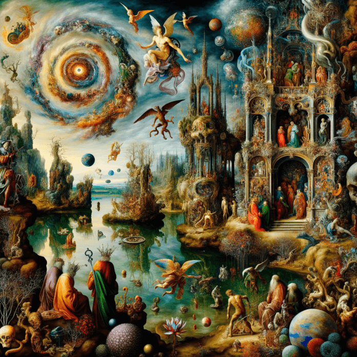 "Hieronymus Bosch: Visioni dal Medioevo" Immergiti nel mondo enigmatico di Hieronymus Bosch, le cui opere dettagliate e surreali come "Il Giardino delle Delizie Terrene" continuano a confondere e affascinare storici dell'arte e appassionati. "Hieronymus Bosch: Visioni dal Medioevo" Immergiti nel mondo enigmatico di Hieronymus Bosch, le cui opere dettagliate e surreali come "Il Giardino delle Delizie Terrene" continuano a confondere e affascinare storici dell'arte e appassionati.