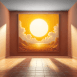 Katz ha specificato come il colore del pavimento in terracotta abbia creato un contrasto con uno dei grandi dipinti gialli, spingendolo a richiedere una maggiore illuminazione per mimare la luce solare, al fine di valorizzare meglio l’opera.