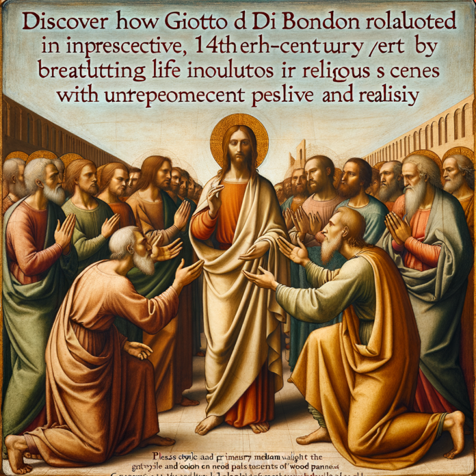 Scopri come Giotto di Bondone ha rivoluzionato l'arte del Trecento con l'introduzione della prospettiva, dando vita a scene religiose con una profondità e un realismo senza precedenti.