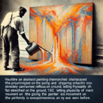 Il suo approccio, noto come “dripping” o “action painting”, si caratterizza per l’uso di tecniche di versamento e sgocciolamento della pittura direttamente dai pennelli sui telai stesi a terra. Questa metodologia ha permesso a Pollock di sperimentare con la fisicità del movimento pittorico in un modo che era senza precedenti.