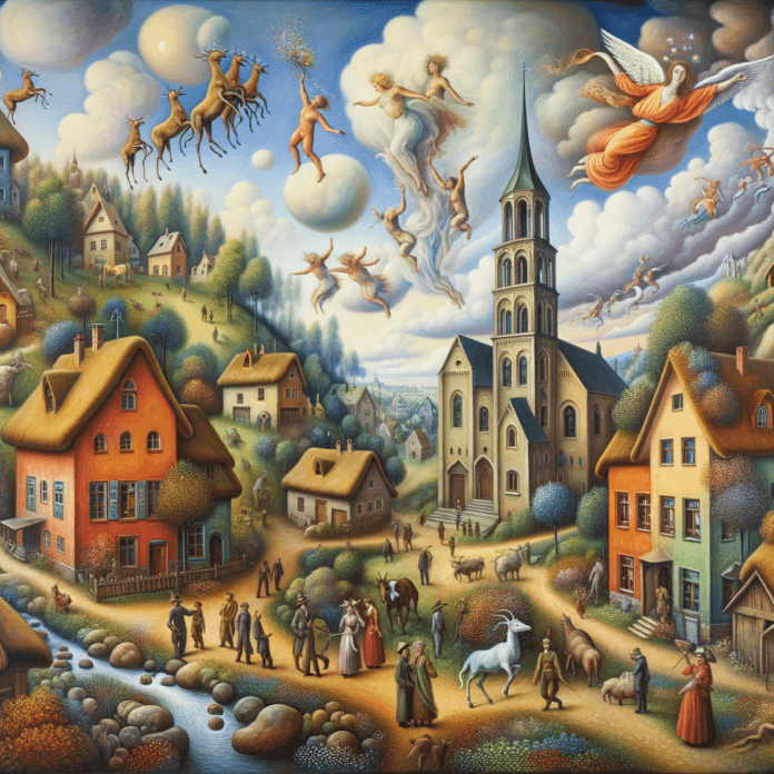 Marc Chagall è un pittore che ha saputo fondere con maestria il quotidiano e il miracoloso. Nelle sue opere, gli aspetti della vita quotidiana sono spesso rappresentati insieme a elementi sovrannaturali e fantastici, creando un mondo in cui la realtà e il sogno si intrecciano in maniera indissolubile. Marc Chagall è un pittore che ha saputo fondere con maestria il quotidiano e il miracoloso. Nelle sue opere, gli aspetti della vita quotidiana sono spesso rappresentati insieme a elementi sovrannaturali e fantastici, creando un mondo in cui la realtà e il sogno si intrecciano in maniera indissolubile.