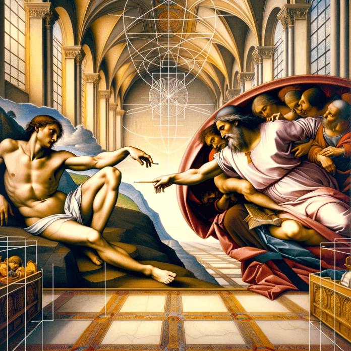 "Piero della Francesca: Matematica e Mistero nella Pittura Rinascimentale" Esamina come Piero della Francesca ha integrato matematica e prospettiva nelle sue opere sacre. "Piero della Francesca: Matematica e Mistero nella Pittura Rinascimentale" Esamina come Piero della Francesca ha integrato matematica e prospettiva nelle sue opere sacre.