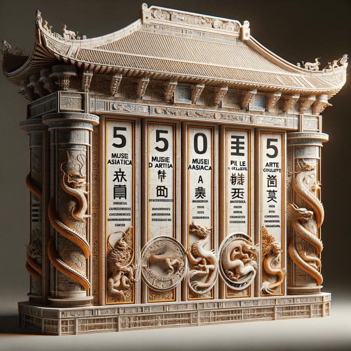 "I 5 Musei d'Arte Asiatica con le Collezioni Più Complete" Un elenco dei cinque musei con le collezioni più complete di arte asiatica, da non perdere per gli appassionati del genere. "I 5 Musei d'Arte Asiatica con le Collezioni Più Complete" Un elenco dei cinque musei con le collezioni più complete di arte asiatica, da non perdere per gli appassionati del genere.