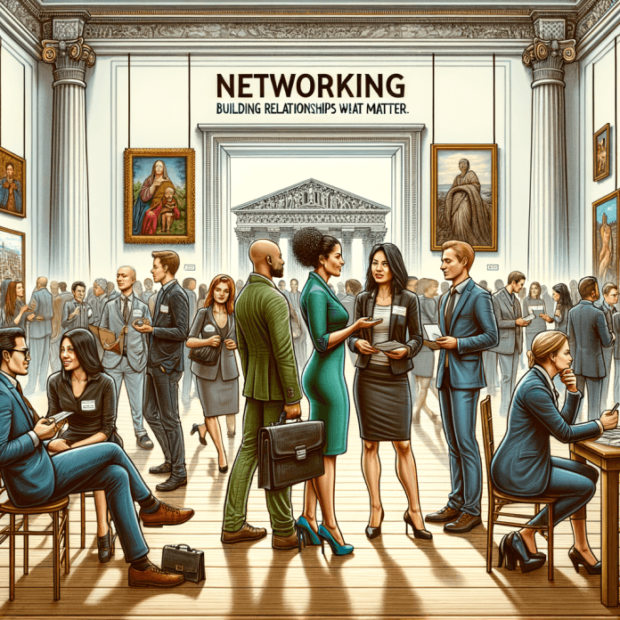 Networking per Professionisti dell'Arte: Costruire Relazioni che Contano. Consigli su come i professionisti dell'arte possono costruire reti efficaci per supportare la loro crescita professionale e espandere le loro opportunità di carriera. Networking per Professionisti dell'Arte: Costruire Relazioni che Contano. Consigli su come i professionisti dell'arte possono costruire reti efficaci per supportare la loro crescita professionale e espandere le loro opportunità di carriera.