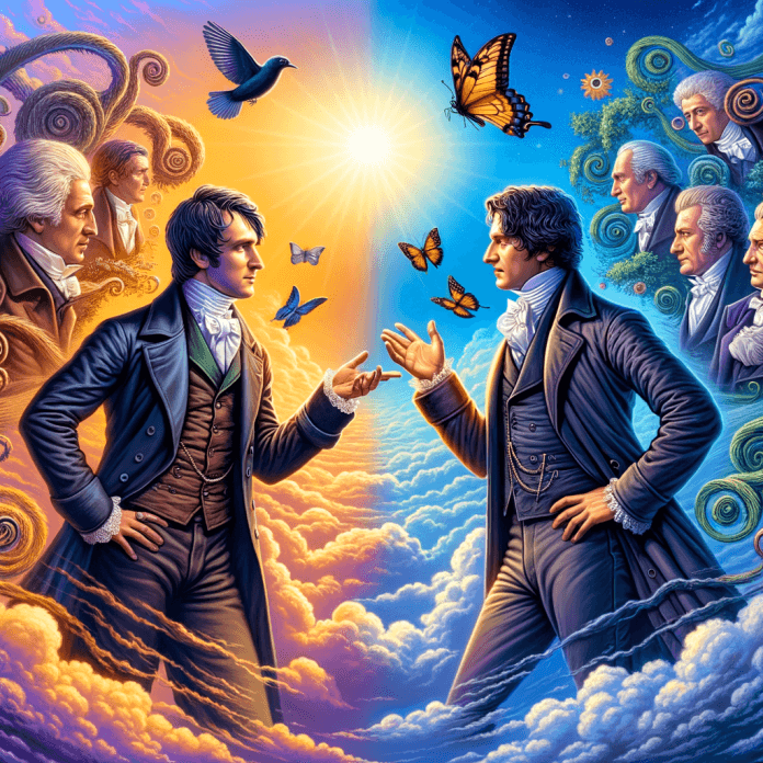 "Schiller e Goethe: Un Dialogo Creativo" Esamina la relazione tra Friedrich Schiller e Johann Wolfgang von Goethe, mettendo in luce come questa amicizia abbia plasmato il romanticismo tedesco e influenzato le loro opere letterarie. "Schiller e Goethe: Un Dialogo Creativo" Esamina la relazione tra Friedrich Schiller e Johann Wolfgang von Goethe, mettendo in luce come questa amicizia abbia plasmato il romanticismo tedesco e influenzato le loro opere letterarie.