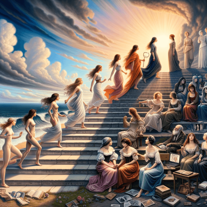 L'Ascensione dell'Arte Femminile: Da Ombre a Protagoniste. Esamina il ruolo e l'evoluzione dell'arte femminile attraverso i secoli, mettendo in luce come le artiste siano passate dall'essere marginalizzate a diventare figure centrali nel mondo dell'arte. L'Ascensione dell'Arte Femminile: Da Ombre a Protagoniste. Esamina il ruolo e l'evoluzione dell'arte femminile attraverso i secoli, mettendo in luce come le artiste siano passate dall'essere marginalizzate a diventare figure centrali nel mondo dell'arte.