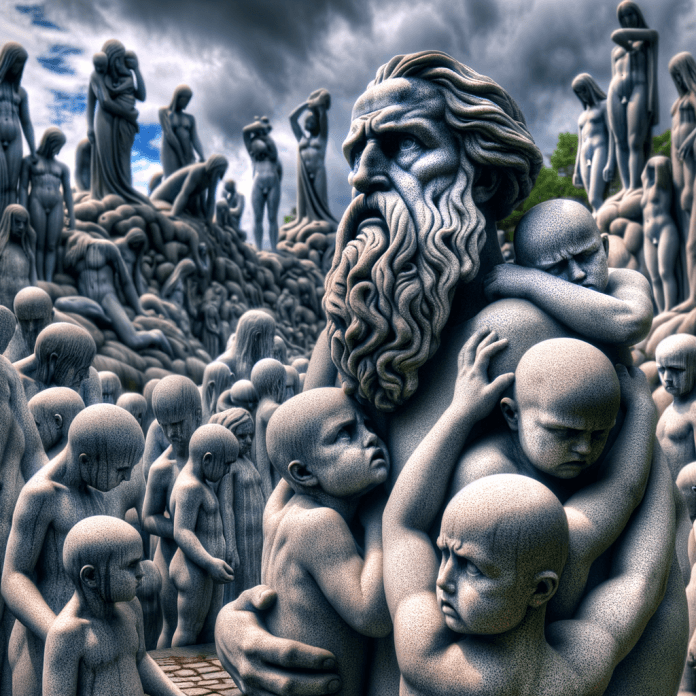 "Magia Scandinava al Vigeland Park: Il Parco delle Sculture di Oslo" Scopri come oltre 200 sculture di Gustav Vigeland narrano il ciclo della vita umana nel più grande parco di sculture al mondo. "Magia Scandinava al Vigeland Park: Il Parco delle Sculture di Oslo" Scopri come oltre 200 sculture di Gustav Vigeland narrano il ciclo della vita umana nel più grande parco di sculture al mondo.