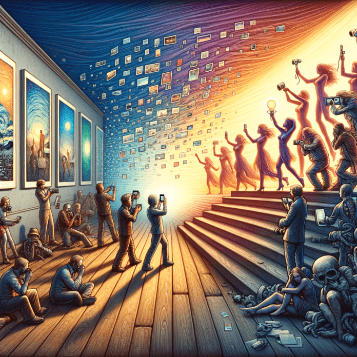 L'Evoluzione della Critica d'Arte: Dalle Gallerie ai Social Media. Analizza come la critica d'arte sia cambiata con l'avvento dei social media, trasformando il modo in cui l'arte viene discussa, interpretata e valutata. L'Evoluzione della Critica d'Arte: Dalle Gallerie ai Social Media. Analizza come la critica d'arte sia cambiata con l'avvento dei social media, trasformando il modo in cui l'arte viene discussa, interpretata e valutata.