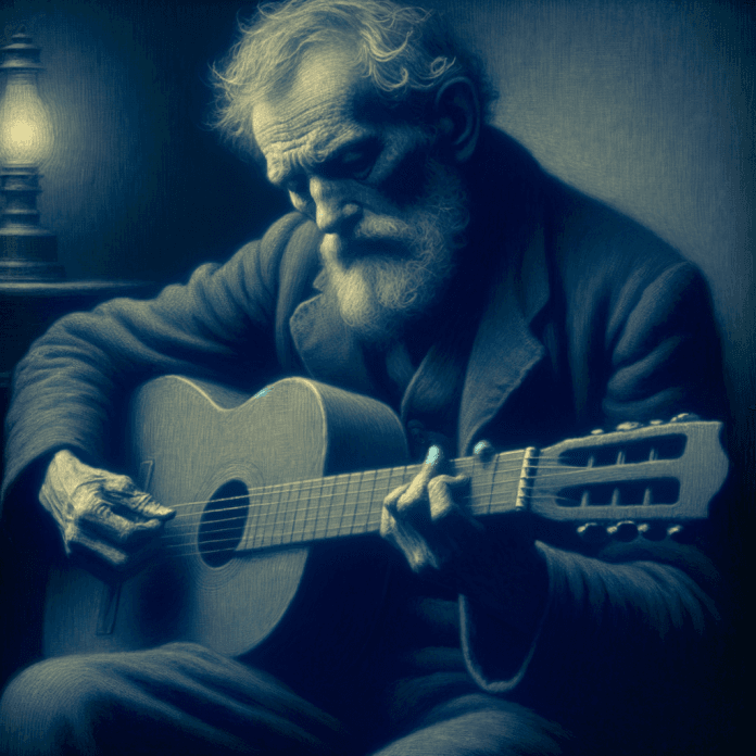 Picasso ed Il Vecchio Chitarrista (The Old Guitarist). Tutto sull'opera del pittore spagnolo pablo picasso Picasso ed Il Vecchio Chitarrista (The Old Guitarist). Tutto sull'opera del pittore spagnolo pablo picasso