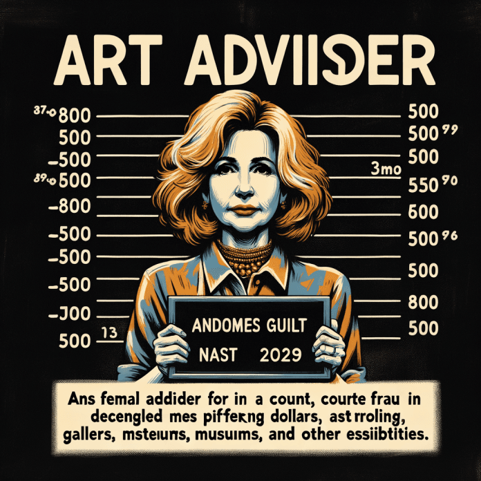 Lisa Schiff, nota art adviser di New York, ha ammesso la propria colpevolezza per un capo di imputazione di frode telematica in un tribunale di New York, giovedì scorso. Schiff, coinvolta in due cause legali nel 2023, era stata accusata di aver ingannato i suoi clienti, sottraendo milioni di dollari. A gennaio di quest'anno, Schiff ha dichiarato bancarotta, con debiti dichiarati che sfiorano i 7 milioni di dollari verso gallerie d'arte, musei, depositi e altre strutture.