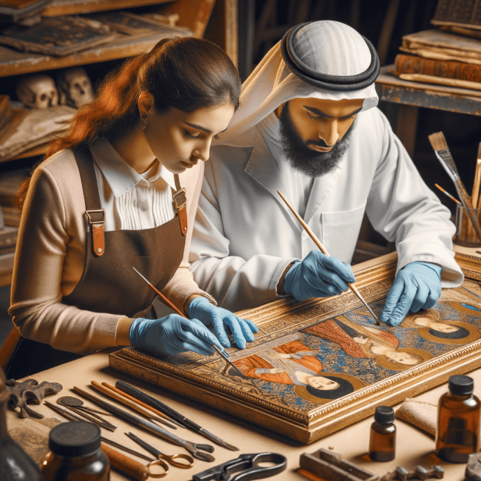 "Conservatori d'Arte: Guardiani del Patrimonio Culturale" Esplora il ruolo cruciale dei conservatori nel mantenere vive e accessibili le opere d'arte per le generazioni future. "Conservatori d'Arte: Guardiani del Patrimonio Culturale" Esplora il ruolo cruciale dei conservatori nel mantenere vive e accessibili le opere d'arte per le generazioni future.