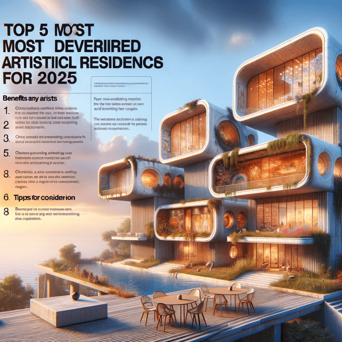 "Le 5 Residenze Artistiche più Ambite per il 2025" Una guida alle residenze artistiche più prestigiose e quali artisti dovrebbero considerare per sviluppare la loro carriera.