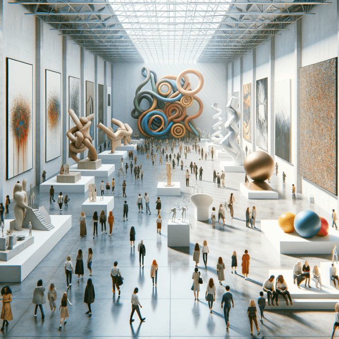 una galleria d'arte acontemporanea