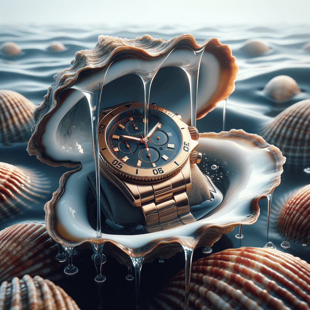 un rolex dentro un\'ostrica un rolex dentro un\'ostrica