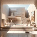 Create a realistic, high-quality photographic image inspired by the title: “Il Broad Los Angeles: mu