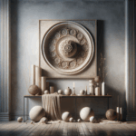 Create a realistic, high-quality photographic image inspired by the title: “Castello di Rivoli: Arte