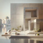 Create a realistic, high-quality photographic image inspired by the title: “Museo Contemporaneo di B