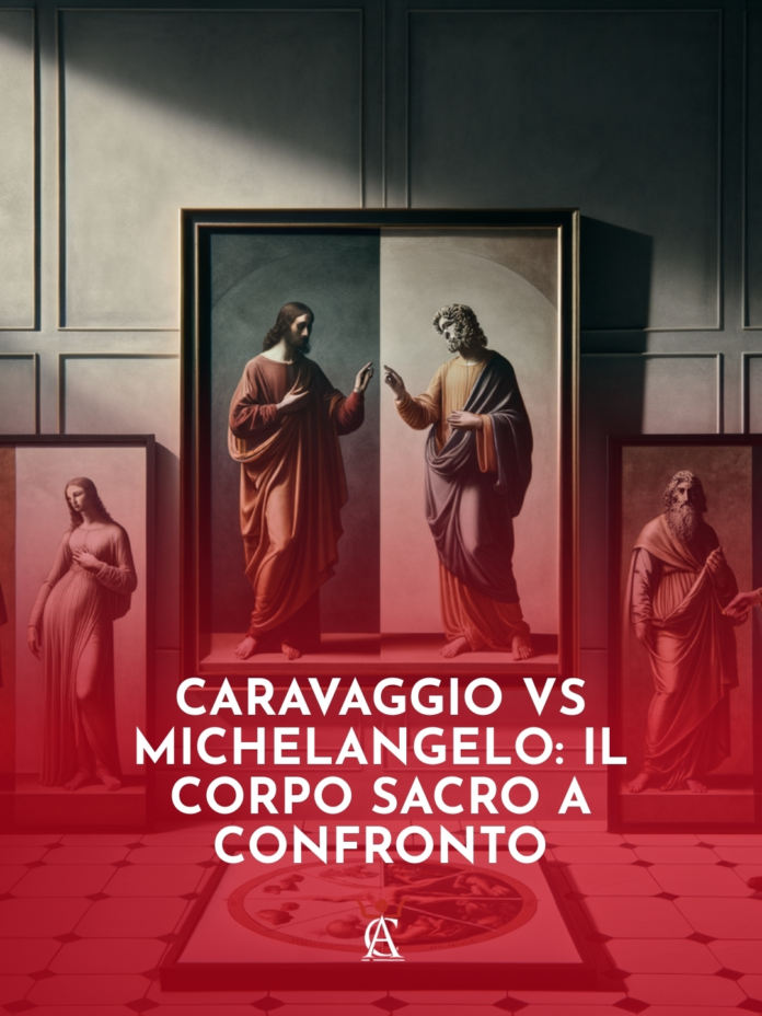 Caravaggio-vs-Michelangelo-il-Corpo-Sacro-a-Confronto